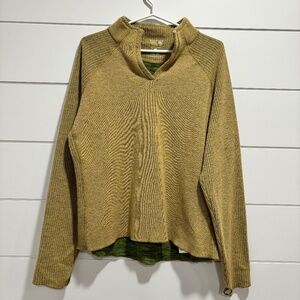 Mountain Hardware wool blend women's pullover sweater fleece inside size L